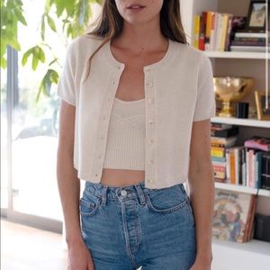 Reformation Gisela Cashmere Tank and Cardigan Set